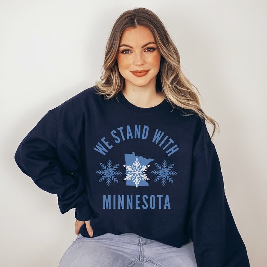 We Stand With Minnesota Anti ICE Protest  スウェットシャツ