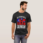 We Stand With Taiwan Flag Republic Of China ROC Fl Tシャツ (正面フル)