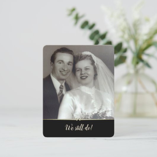 We Still Doの結婚誓い更新写真フレーム 招待状 (スタンド正面)