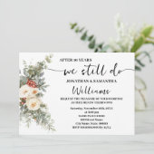 We Still Do 結婚記念日 冬 白 花 招待状 (スタンド正面)