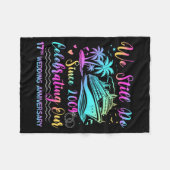 We Still Do 17th Wedding Anniversary Cruise Trip C フリースブランケット (正面(横))