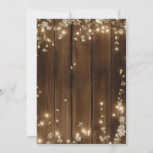 We Still Do 1st Wedding Anniversary String Lights 招待状 (裏面)