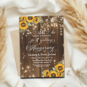 We Still Do 1st Wedding Anniversary String Lights 招待状