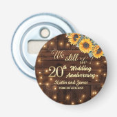 We Still Do 20th Wedding Anniversary String Lights 栓抜き (正面)
