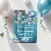 We Still Do 25th Wedding Anniversary String Lights 招待状