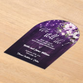 We Still Do 30th Wedding Anniversary String Lights アクリル招待状 (レイダウン)