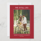 We Still Do 40th Ruby Wedding Anniversary  招待状 (正面)