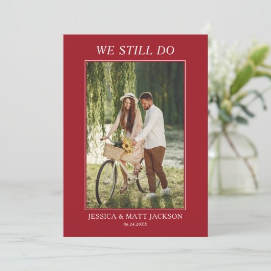 We Still Do 40th Ruby Wedding Anniversary  招待状 (スタンド正面)