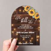 We Still Do 50th Wedding Anniversary String Lights アクリル招待状 (インサイチュ (ポータブル))