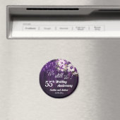 We Still Do 55th Wedding Anniversary String Lights マグネット (インサイチュ (食洗機))