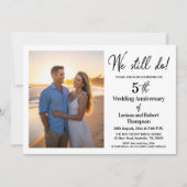 We Still Do 5th Wedding Anniversary Photo 招待状 (正面)