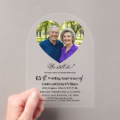 We Still Do 65th Wedding Anniversary Photo アクリル招待状 (インサイチュ (ポータブル))