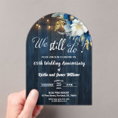 We Still Do 65th Wedding Anniversary String Lights アクリル招待状 (インサイチュ (ポータブル))