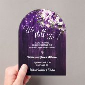 We Still Do 65th Wedding Anniversary String Lights アクリル招待状 (インサイチュ (ポータブル))