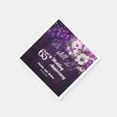 We Still Do 65th Wedding Anniversary String Lights スタンダードカクテルナプキン (角)