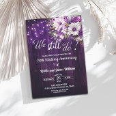 We Still Do 70th Wedding Anniversary String Lights 招待状