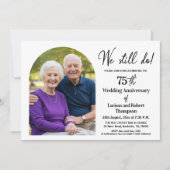 We Still Do 75th Wedding Anniversary Photo 招待状 (正面)