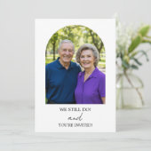 We Still Do 75th Wedding Anniversary Photo 招待状 (スタンド正面)