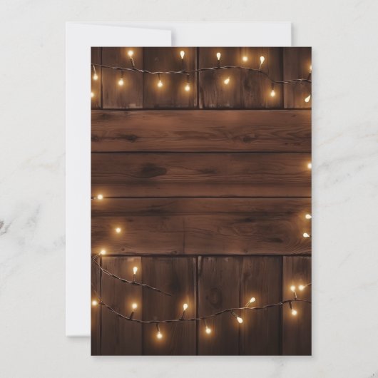 We Still Do 75th Wedding Anniversary String Lights 招待状 (裏面)