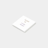 We still do brown pink name date year boho retro s ポストイット (アングル)