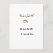 We still do brown pink name date year boho retro s ポストカード (正面)