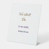 We still do brown pink name date year boho retro s 台座サイン (正面)