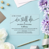 We still do Modern Minimalist Wedding Anniversary アクリル招待状 (インサイチュ (ウェディング))