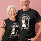 "We Still Do Since" 50周年記念結婚記念写真 Tシャツ