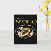 We Still Do Timeless Couple Idea 15th Wedding Anni カード (黄色い花)