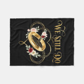 We Still Do Timeless Couple Idea 15th Wedding Anni フリースブランケット (正面(横))