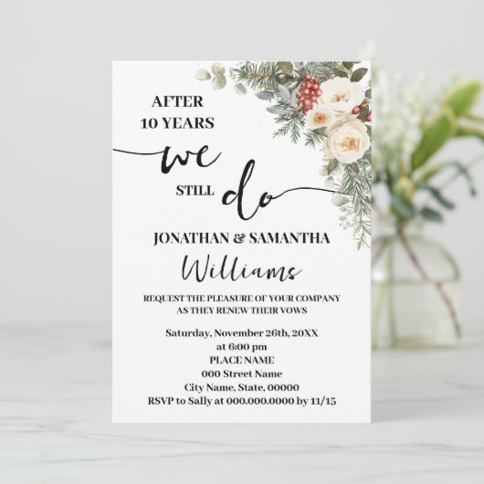 We Still Do Winter Wedding Anniversary 招待状 (スタンド正面)