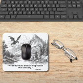 "We Suffer More in Imagination" – Stoic Quote マウスパッド