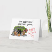 We Survived Another Year Funny Valentine’s カード (正面)