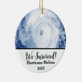 We Survived Hurricane Melissa 2025 セラミックオーナメント (右)