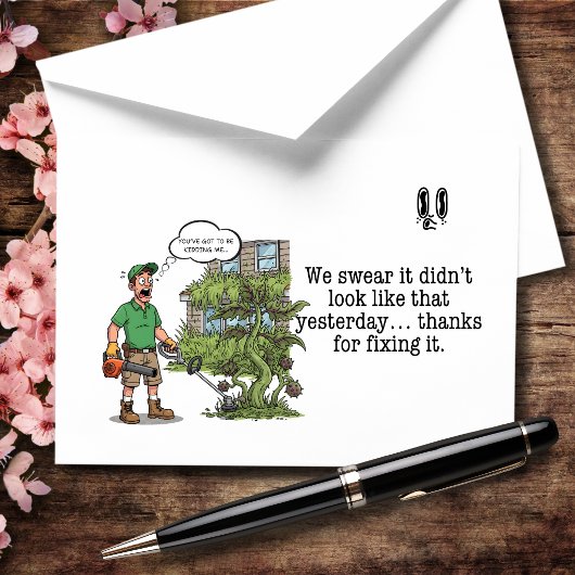 We Swear It Didn’t Look Like This Yesterday サンキューカード