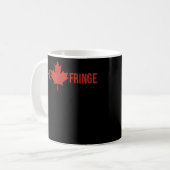 WE THE FRINGE CANADA FREEDOM CONVOY 2022 TRUCKER コーヒーマグカップ (正面左)