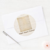 We the People – ステッカー#1 ラウンドシール (封筒)