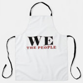 We The People タイポグラフィ エプロン | 愛国 (正面)