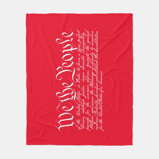 We the People フリースブランケット (正面)