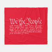 We the People フリースブランケット (正面(横))
