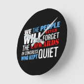 we the people... ラウンド壁時計 (傾斜)