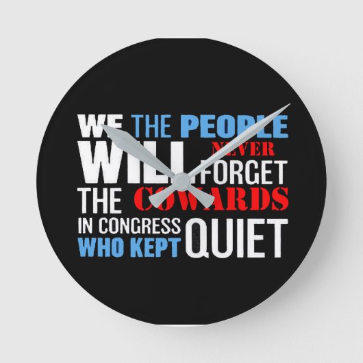 we the people... ラウンド壁時計 (正面)