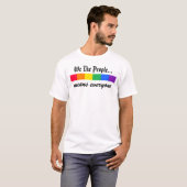 "We the People"レインボープライドシャツ Tシャツ (正面フル)