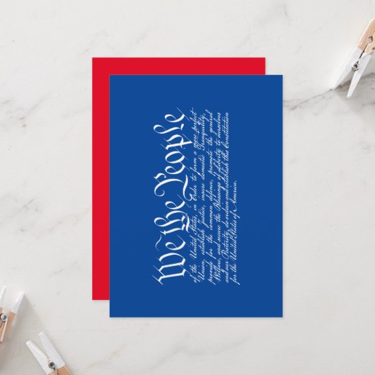 We the People 招待状 (正面/裏面インサイチュ)