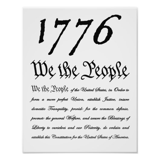 We the People - 1776 フォトプリント (正面)
