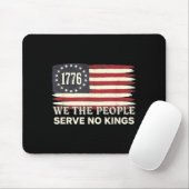 We The People 1776 American Flag Serve No Kings  マウスパッド (マウス)