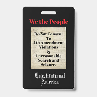 We the People 4th Amendment バッジ