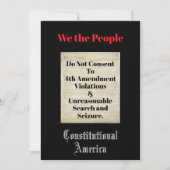 We the People 4th Amendment 招待状 (正面)