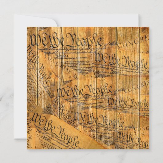 We the People American Constitution Note Card ノートカード (正面)