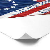 We The People American Flagハート・ポスター ポスター (角)